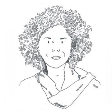 drawing of artist Doris Salcedo drawing of artist Doris Salcedo